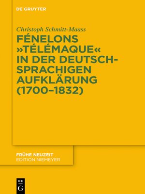 cover image of Fénelons "Télémaque" in der deutschsprachigen Aufklärung (1700-1832)